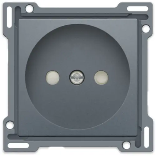 Niko 220-66501 afdekplaat voor wandcontactdoos zonder randaarde blue grey coated