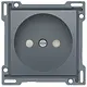 Niko 220-66501 afdekplaat voor wandcontactdoos zonder randaarde blue grey coated