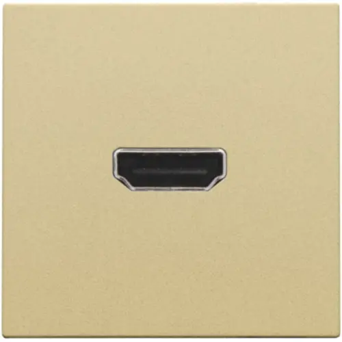 Niko 221-69417 afwerkingsset met HDMI naar HDMI aansluiting gold coated