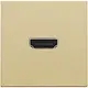 Niko 221-69417 afwerkingsset met HDMI naar HDMI aansluiting gold coated