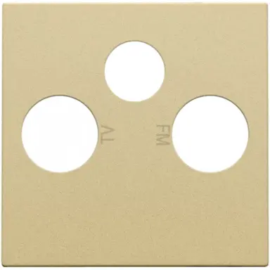 Niko 221-69551 centraalplaat coax/sat gold coated