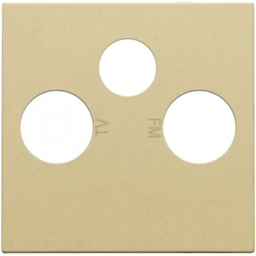 Niko 221-69551 centraalplaat coax/sat gold coated