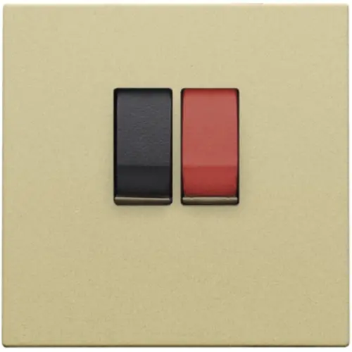 Niko 221-69801 centraalplaat 1-voudig voor mono luidspreker aansluitdoos gold coated