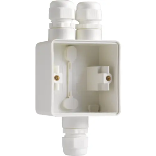 Niko 701-84162 Hydro opbouwbak 1-voudig met boven 2x en onder 1x M20-ingang wit
