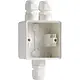 Niko 701-84162 Hydro opbouwbak 1-voudig met boven 2x en onder 1x M20-ingang wit