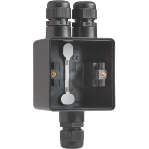 Niko 761-84162 Hydro opbouwbak 1-voudig met 2 ingangen en 1 uitgang zwart