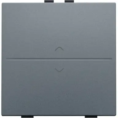 Niko 220-00004 enkelvoudige toets met pijlsymbolen voor draadloze schakelaar met twee toetsen blue grey coated