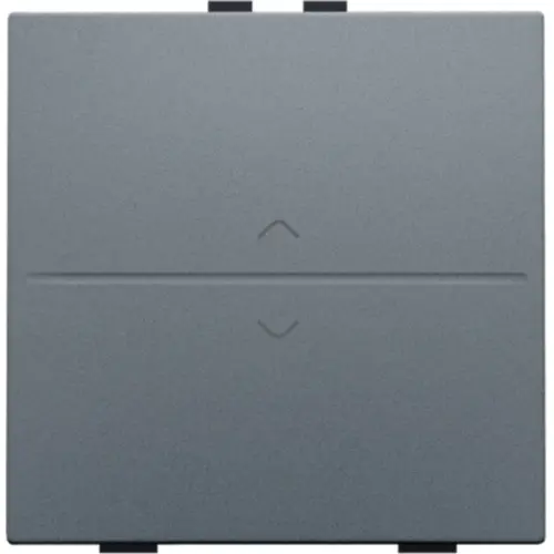 Niko 220-00004 enkelvoudige toets met pijlsymbolen voor draadloze schakelaar met twee toetsen blue grey coated