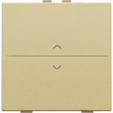 Niko 221-00004 enkelvoudige toets met pijlsymbolen voor draadloze schakelaar met twee toetsen gold goated