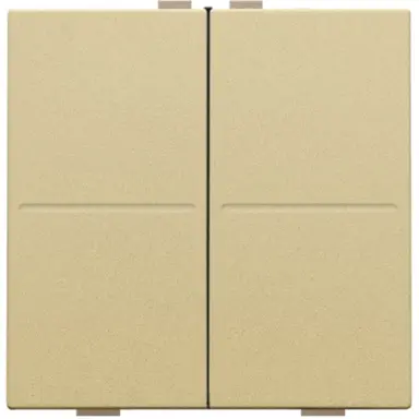 Niko 221-00007 tweevoudige toets voor draadloze schakelaar gold coated