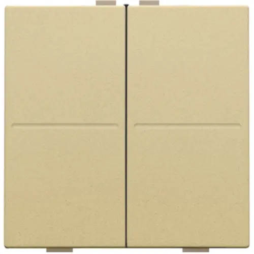 Niko 221-00007 tweevoudige toets voor draadloze schakelaar gold coated