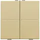 Niko 221-00007 tweevoudige toets voor draadloze schakelaar gold coated