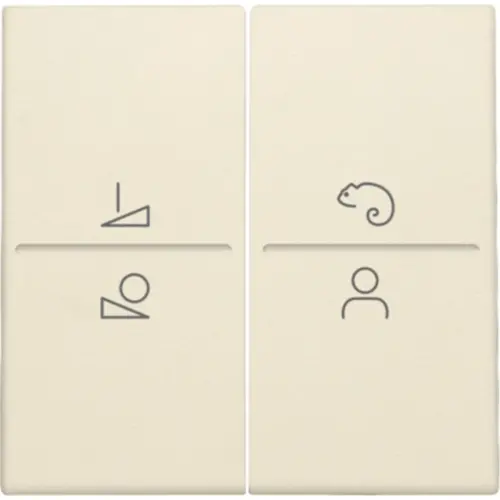 Niko 100-90002 afwerkingsset voor een draadloze schakelaar of een drukknop met 4 bedieningsknoppen en ledsturing cream