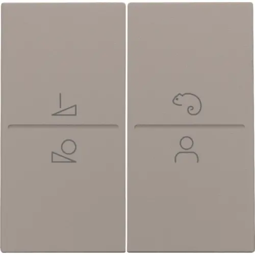 Niko 123-90002 afwerkingsset voor een draadloze schakelaar of een drukknop met 4 bedieningsknoppen en ledsturing bronze coate