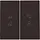 Niko 124-90002 afwerkingsset voor een draadloze schakelaar of een drukknop met 4 bedieningsknoppen en ledsturing dark brown coated