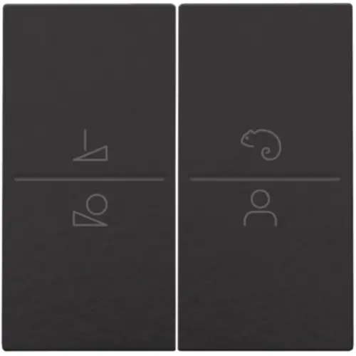 Niko 200-90002 afwerkingsset voor een draadloze schakelaar of een drukknop met 4 bedieningsknoppen en ledsturing piano black coated