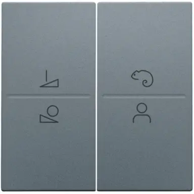 Niko 220-90002 afwerkingsset voor ledbediening met draadloze schakelaar blue grey coated