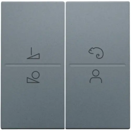 Niko 220-90002 afwerkingsset voor ledbediening met draadloze schakelaar blue grey coated