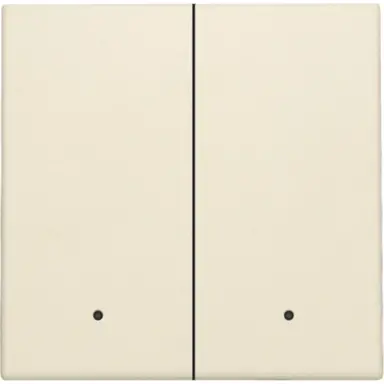 Niko 100-32004 afwerkingsset met lens voor dubbele elektronische schakelaar cream