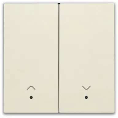 Niko 100-32006 afwerkingsset met lens voor elektronische rolluikschakelaar cream