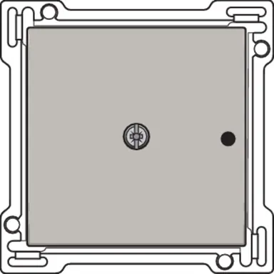 Niko 157-77001 afwerkingsset voor 1-kanaals inbouw RF-ontvanger champagne coated