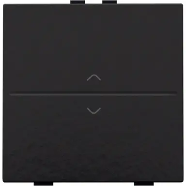 Niko 200-00004 enkelvoudige toets met pijlsymbolen voor draadloze schakelaar met twee toetsen piano black coated