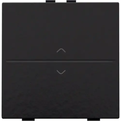 Niko 200-00004 enkelvoudige toets met pijlsymbolen voor draadloze schakelaar met twee toetsen piano black coated