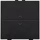 Niko 200-00004 enkelvoudige toets met pijlsymbolen voor draadloze schakelaar met twee toetsen piano black coated