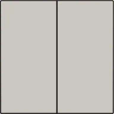 Niko 102-31004 afwerkingsset voor dubbele elektronische schakelaar light grey