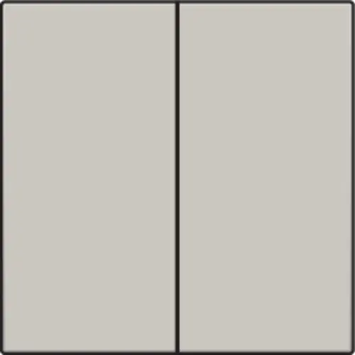 Niko 102-31004 afwerkingsset voor dubbele elektronische schakelaar light grey