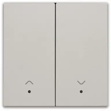 Niko 102-32006 afwerkingsset met lens voor elektronische rolluikschakelaar light grey