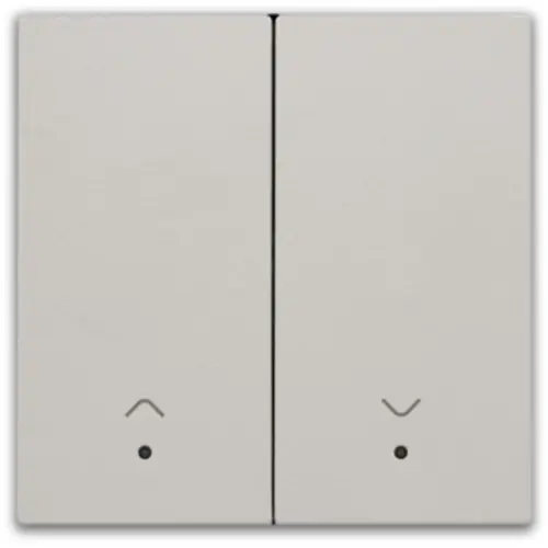 Niko 102-32006 afwerkingsset met lens voor elektronische rolluikschakelaar light grey