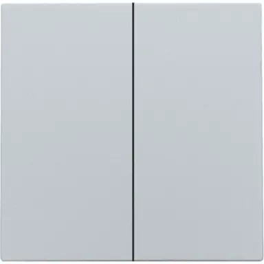 Niko 121-31004 afwerkingsset voor dubbele elektronische schakelaar sterling coated