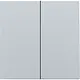 Niko 121-31004 afwerkingsset voor dubbele elektronische schakelaar sterling coated