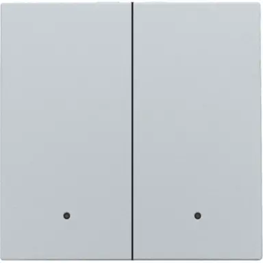 Niko 121-32004 afwerkingsset met lens voor dubbele elektronische schakelaar sterling coated