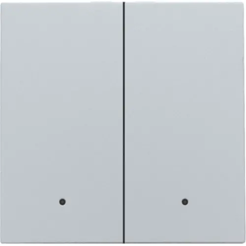 Niko 121-32004 afwerkingsset met lens voor dubbele elektronische schakelaar sterling coated