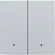 Niko 121-32004 afwerkingsset met lens voor dubbele elektronische schakelaar sterling coated