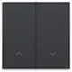 Niko 122-31006 afwerkingsset voor elektronische rolluikschakelaar anthracite coated