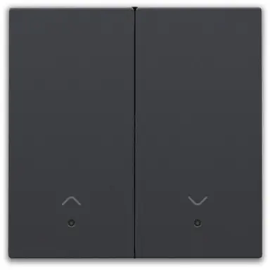 Niko 122-32006 afwerkingsset met lens voor elektronische rolluikschakelaar anthracite coated