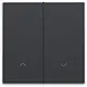 Niko 122-32006 afwerkingsset met lens voor elektronische rolluikschakelaar anthracite coated