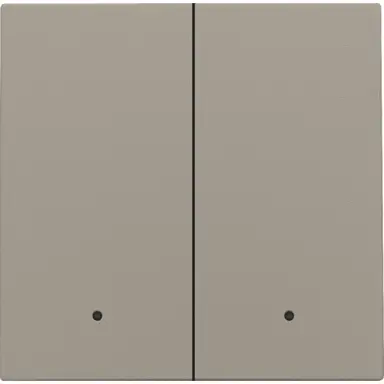 Niko 123-32004 afwerkingsset met lens voor dubbele elektronische schakelaar bronze coated