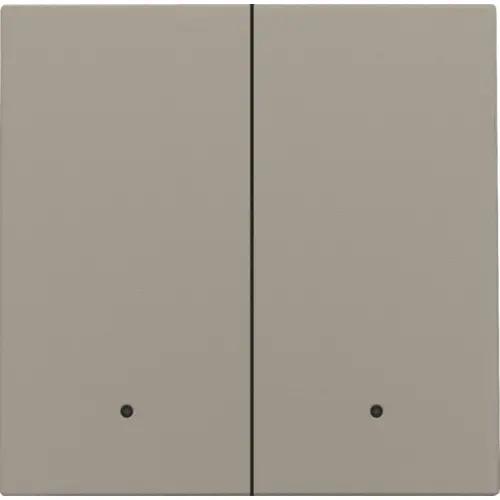 Niko 123-32004 afwerkingsset met lens voor dubbele elektronische schakelaar bronze coated