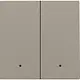 Niko 123-32004 afwerkingsset met lens voor dubbele elektronische schakelaar bronze coated