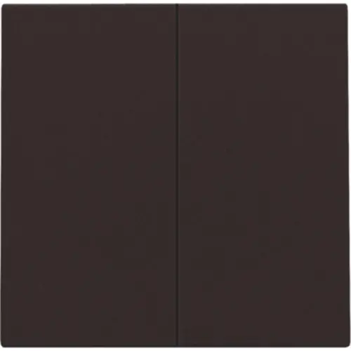 Niko 124-31004 afwerkingsset voor dubbele elektronische schakelaar dark brown coated