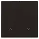 Niko 124-31006 afwerkingsset voor elektronische rolluikschakelaar dark brown coated