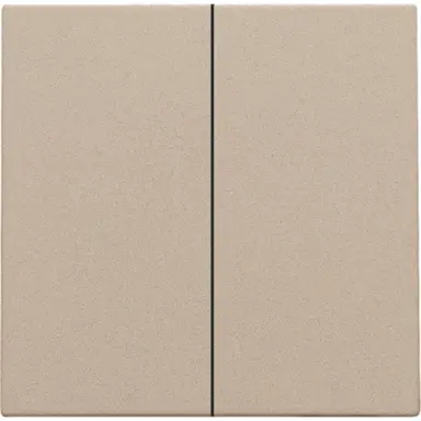Niko 157-31004 afwerkingsset voor dubbele elektronische schakelaar champagne coated