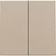 Niko 157-31004 afwerkingsset voor dubbele elektronische schakelaar champagne coated
