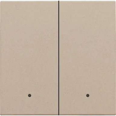 Niko 157-32004 afwerkingsset met lens voor dubbele elektronische schakelaar champagne coated