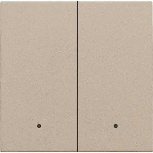 Niko 157-32004 afwerkingsset met lens voor dubbele elektronische schakelaar champagne coated