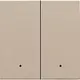 Niko 157-32004 afwerkingsset met lens voor dubbele elektronische schakelaar champagne coated